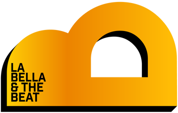 La Bella and The Beat logo in shape of the letter 